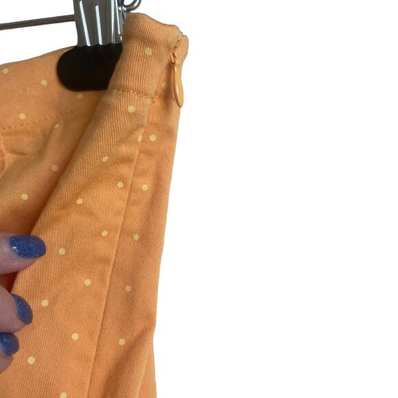 Susan‎ Bristol Pants Women 16 Orange Straight Leg Cotton Stretch Beachy Casual - Picture 4 of 9